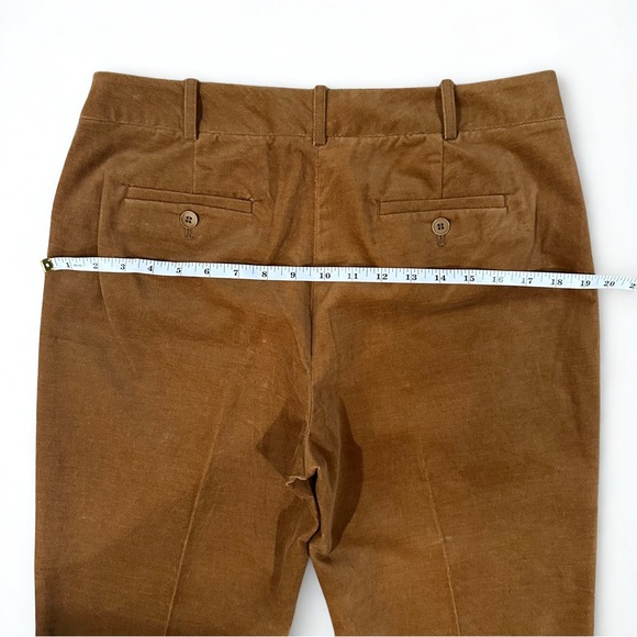 Talbots Curvy Petite Brown Velvet Pants Size 10P Straight Leg - Picture 5 of 9